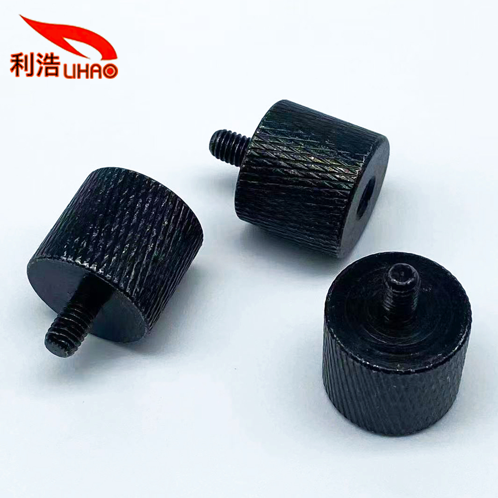 5*8*19 Black Zinc-Plated Carbon Steel Flower Thread Piano Thumb Screw