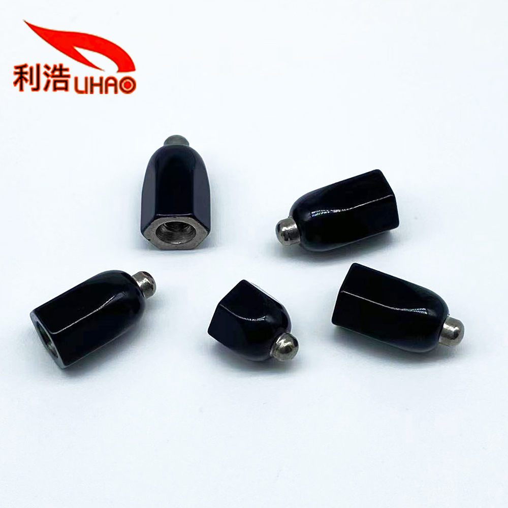 6-32*15.3*8 Black Stoving Varnish 304 Stainless Steel Hex Round Head Nut Customized