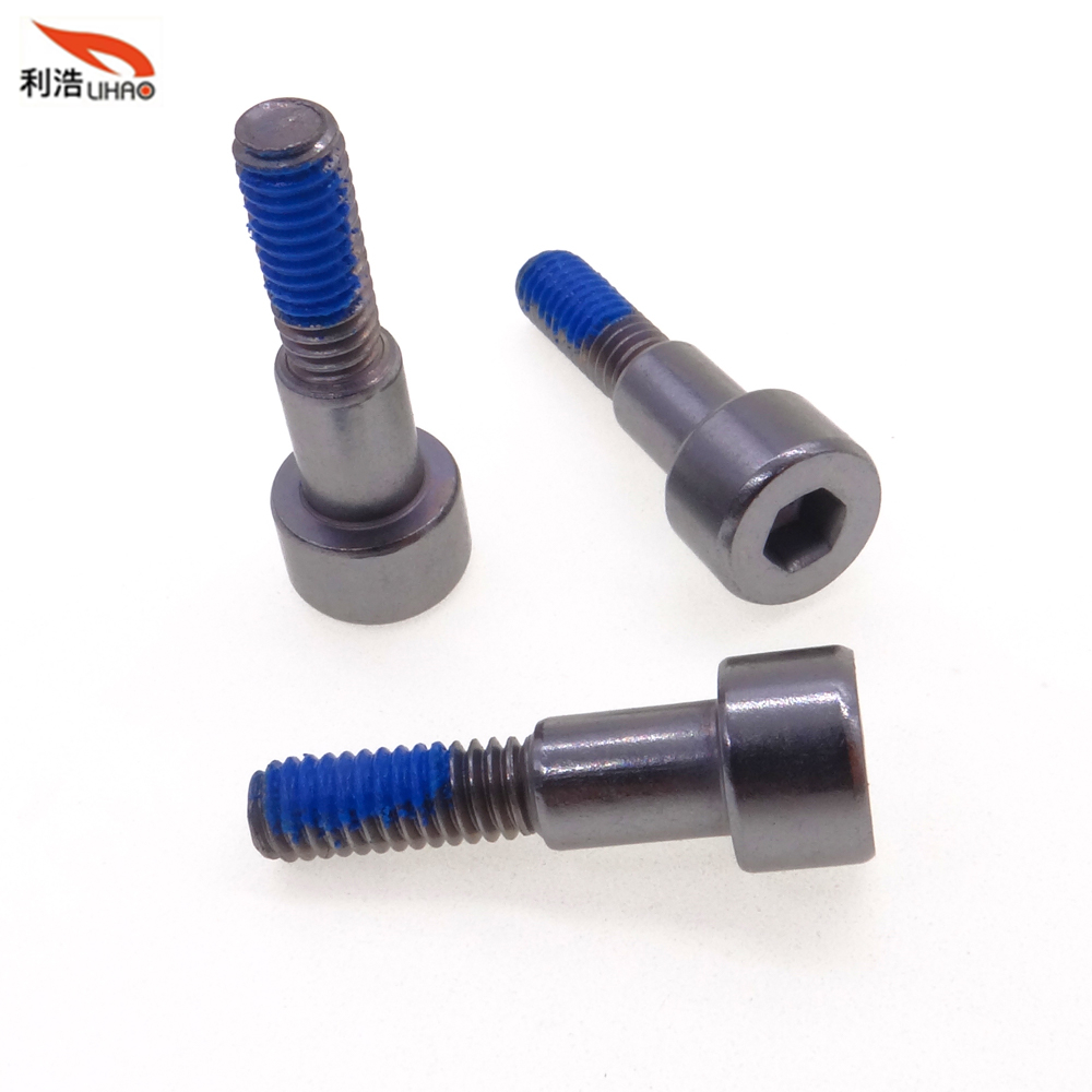 M4*18 Nylok Precote Carbon Steel Hexagon Socket Fillister/Cup Head Half Thread Step Nylon Patch Screw