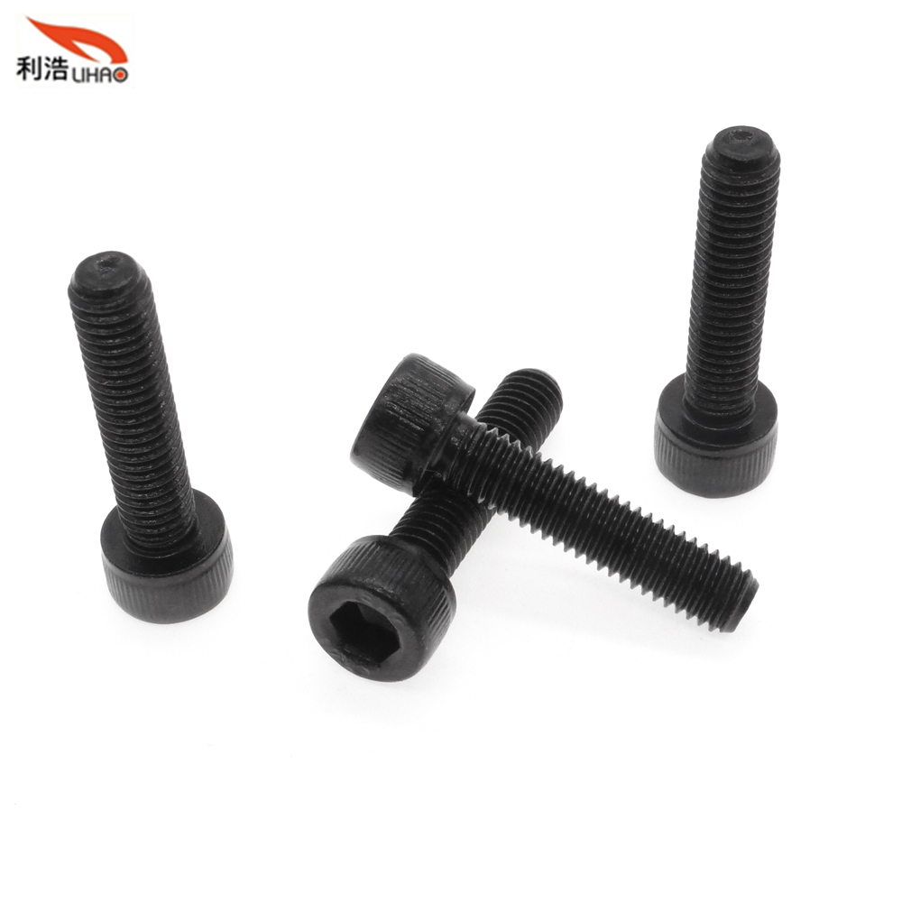 M5*22 Blackening/Blackened Finished Carbon Steel Hexagon Socket Fillister/Cup Head with Straight Thread/Tooth Screw