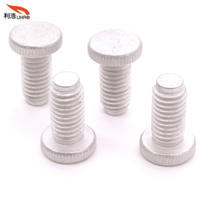 M8*16.5 Tin-Plated Carbon Steel Flat Round Head with Straight Thread/Tooth Thumb Screw (Customizable screw)