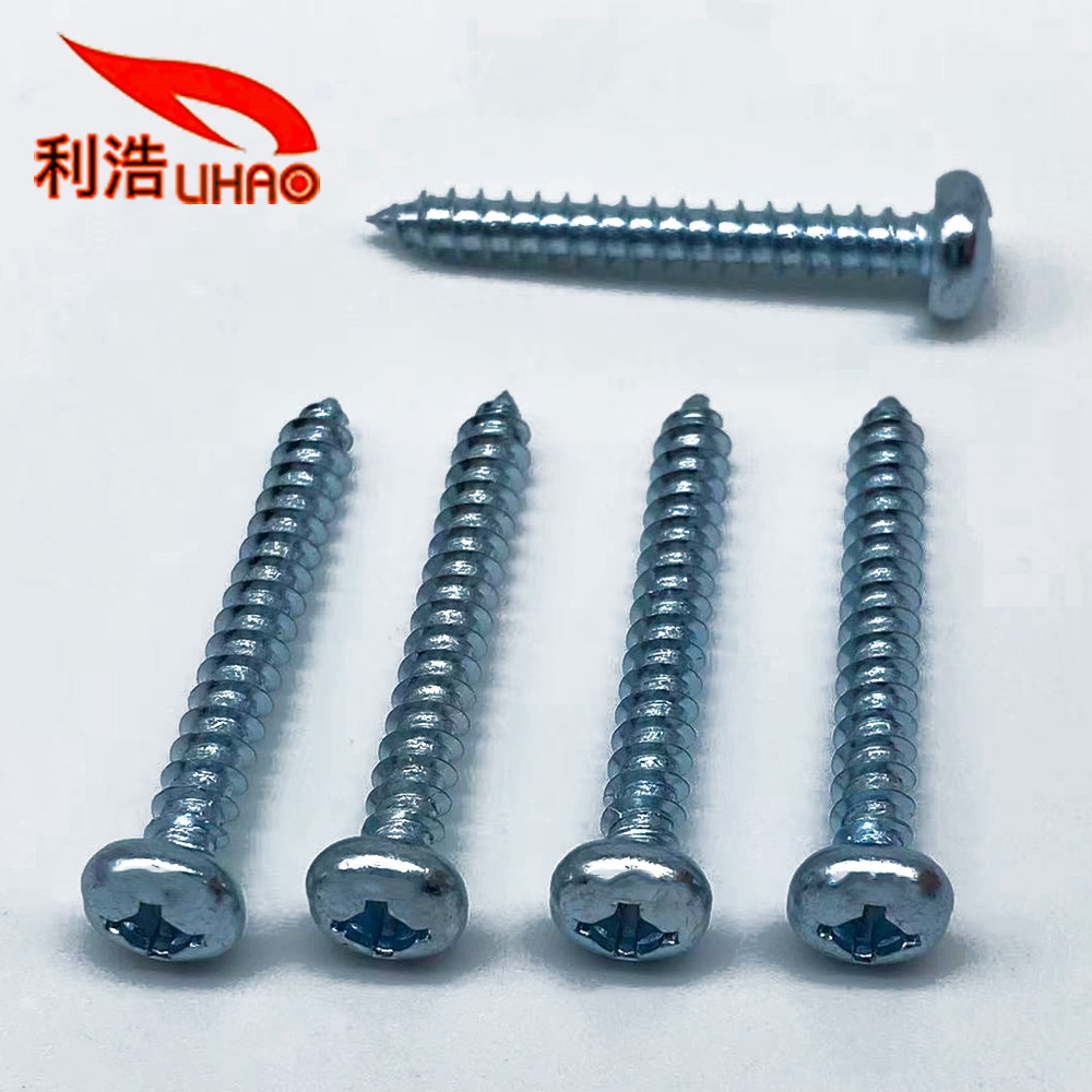 #8*1-1/2 Blue Zinc-Plated Carbon Steel Square Pan/Round Head Self Tapping Screw