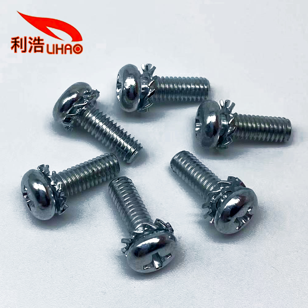 D: 4*L: 12 Zinc-Plated Carbon Steel Phillips/Crosss Round Head Washer Sem/Combination Screw