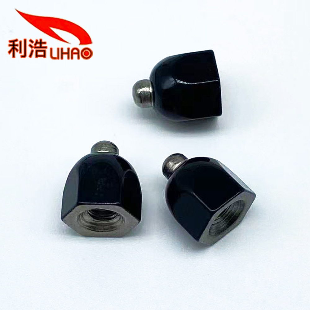 6-32*10.5*8 Black Stoving Varnish Stainless Steel Hex Contact Head Nut Customized