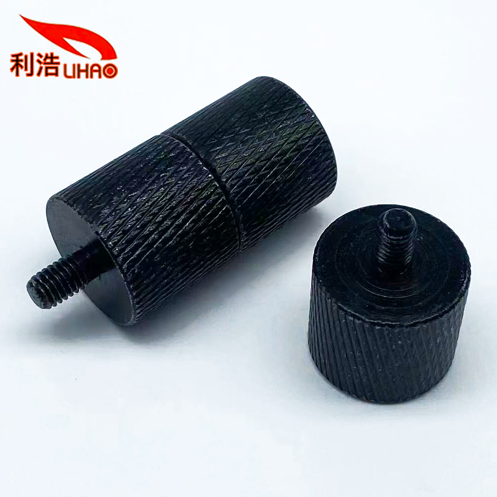 5*8*19 Black Zinc-Plated Carbon Steel Flower Thread Piano Thumb Screw