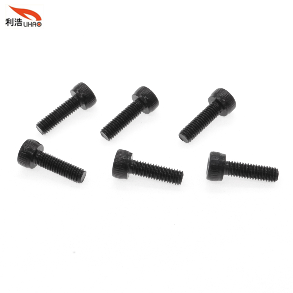 M3*10 Electrophoresis Black Carbon Steel Hexagon Socket Fillister/Cup Head with Straight Thread/Tooth Screw