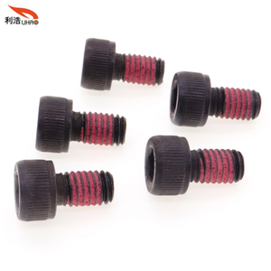 M6*10 Blackening/Blackened Finished Nylok Precote Carbon Steel Hexagon Socket Fillister/Cup Head Nylon Patch Screw