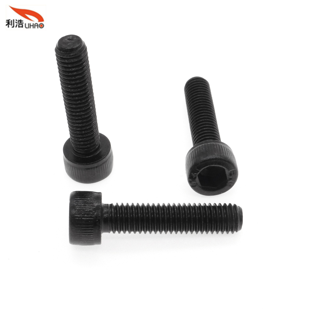 M5*22 Blackening/Blackened Finished Carbon Steel Hexagon Socket Fillister/Cup Head with Straight Thread/Tooth Screw