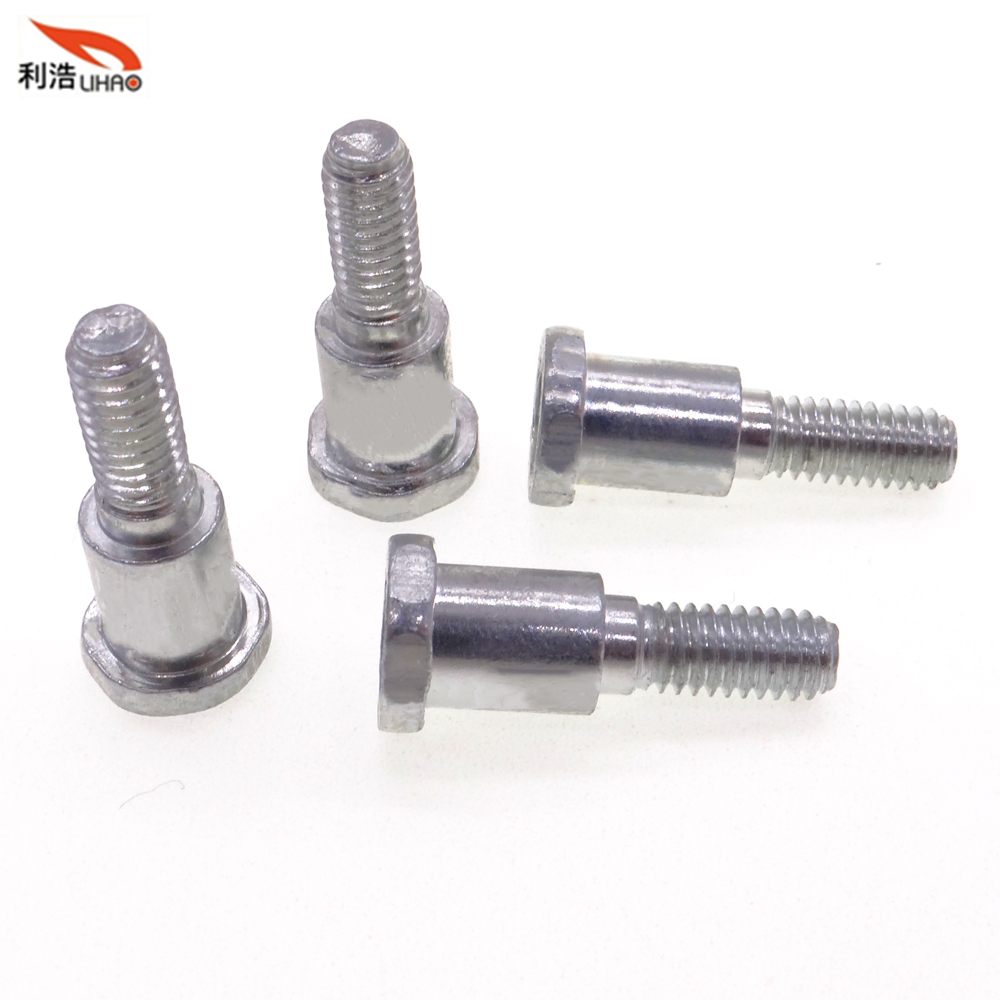 M4*19 White Zinc-Plated Carbon Steel Hexagon Socket Fillister/Flat Head Step Thumb Screw