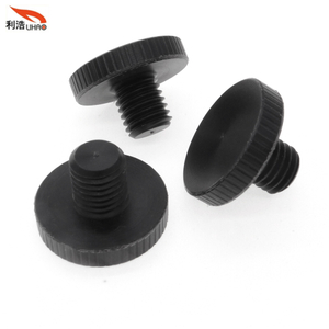 M7*11 Black Plastic Steel Flat Head Thumb Screw