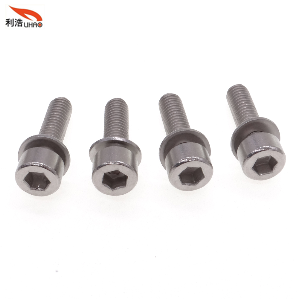 M5*18 Surface Cleaning Stainless Steel Hexagon Socket Fillister/Cup Head Flat Washer Sem/Combination Screw