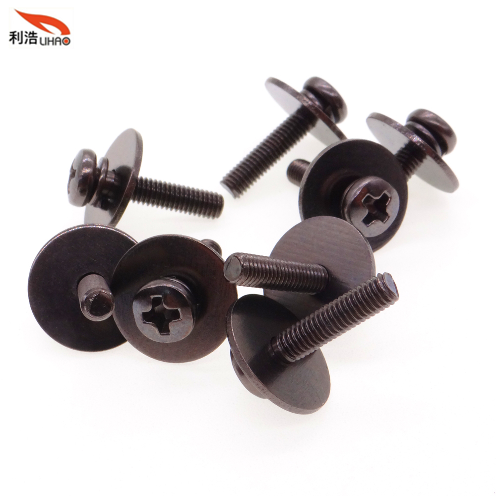 M3*12 Nickel-Plated Carbon Steel Phillips/Crosss Head Spring Washer and Flat Washer Customizable Screw Sem/Combination Screw