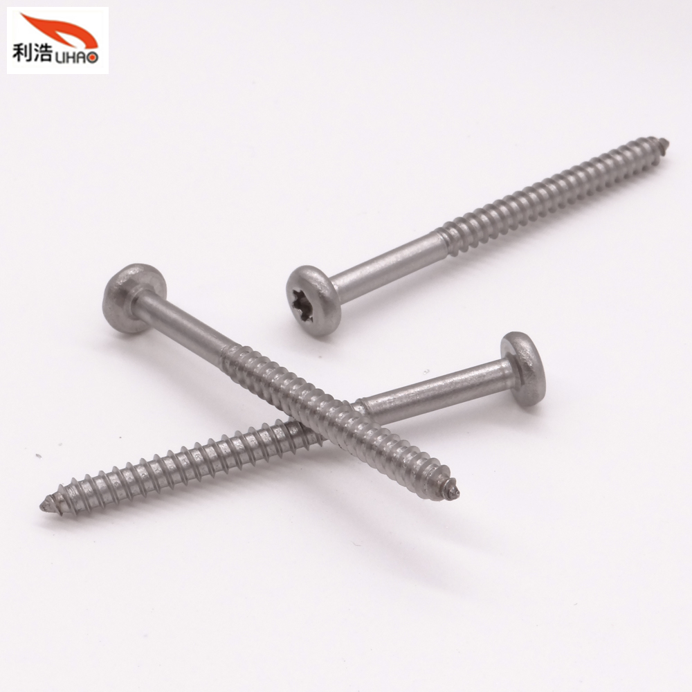 St4*50 Stainless Steel Torx Pan/Round Head Half Thread/Tooth Self-Tapping Screw