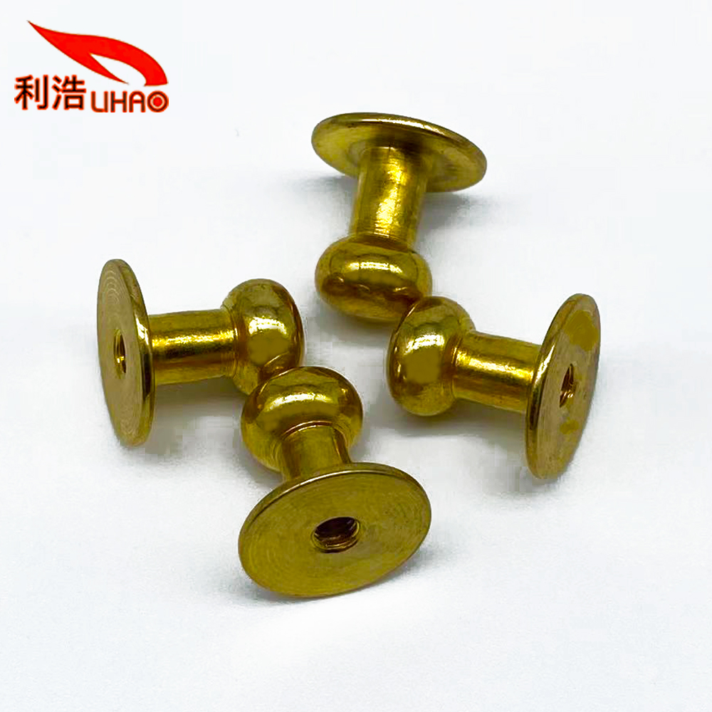 D: 3 Gold-Plated Brass Ball Head Anti-Theft Locking Screw