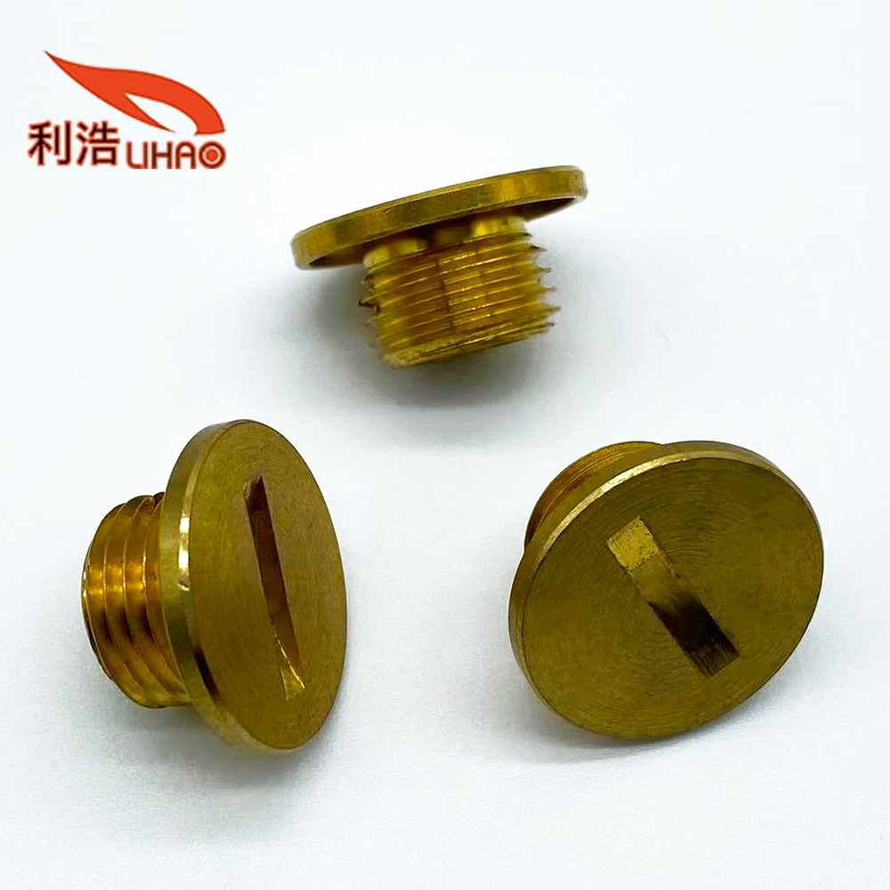 M13*20*8.3 Brass Slotted and Drilling CNC Metal Lathing Parts Customized