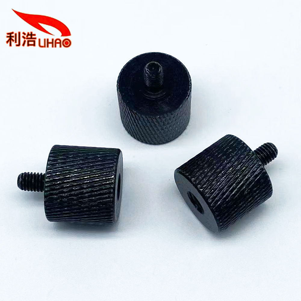 5*8*19 Black Zinc-Plated Carbon Steel Flower Thread Piano Thumb Screw