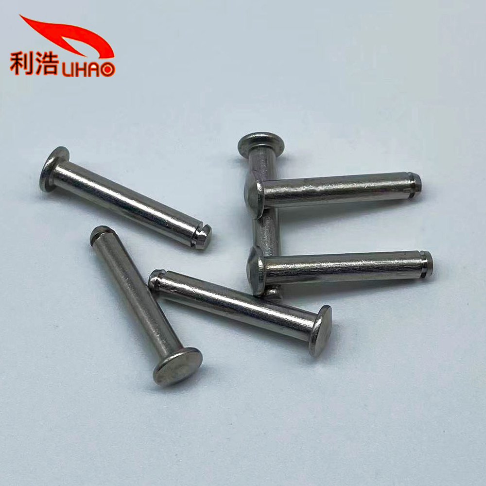 3*19 304 Stainless Steel Flat Head Slotted Rivet