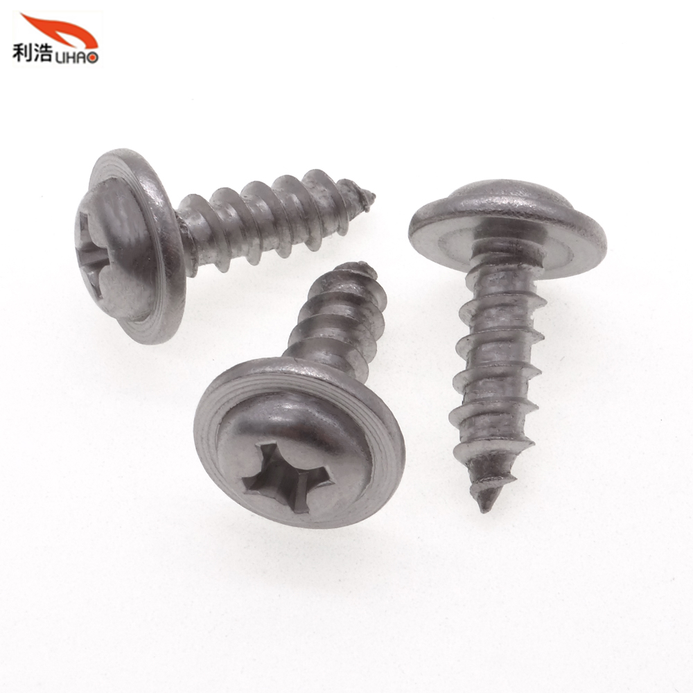 St6*19 Stainless Steel Phillips/Crosss Indented Round Washer Head Self-Tapping/Wood Screw