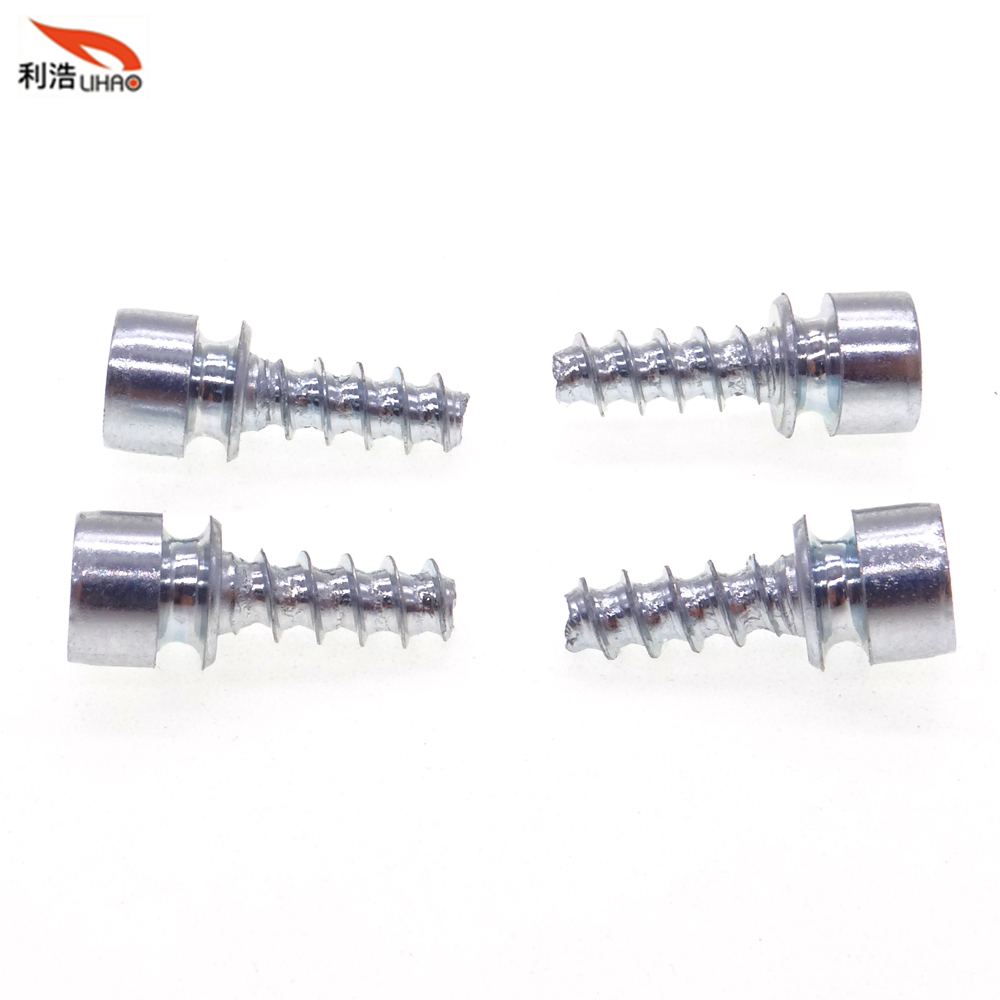 ST 3*15 White Zinc-Plated Carbon Steel Hexagon Socket Fillister/Cup Head Self-Tapping Customizable Screw