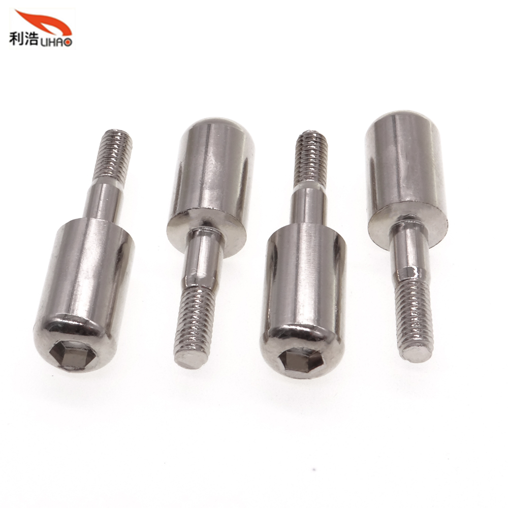 M4*33 Nickel-Plated Carbon Steel Hexagon Socket Fillister/Round Head Step Thumb Screw