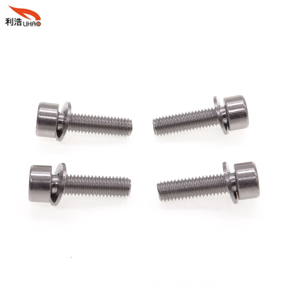 M5*18 Surface Cleaning Stainless Steel Hexagon Socket Fillister/Cup Head Flat Washer Sem/Combination Screw