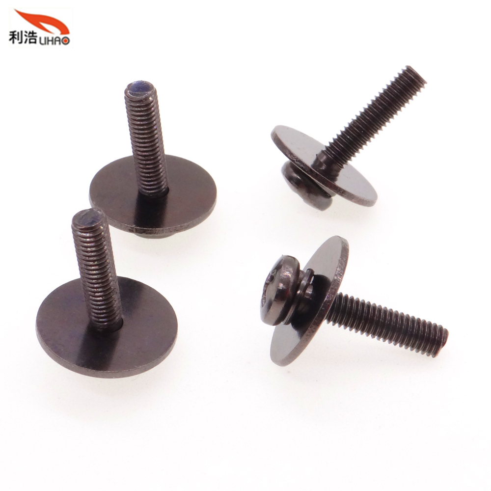 M3*12 Nickel-Plated Carbon Steel Phillips/Crosss Head Spring Washer and Flat Washer Customizable Screw Sem/Combination Screw