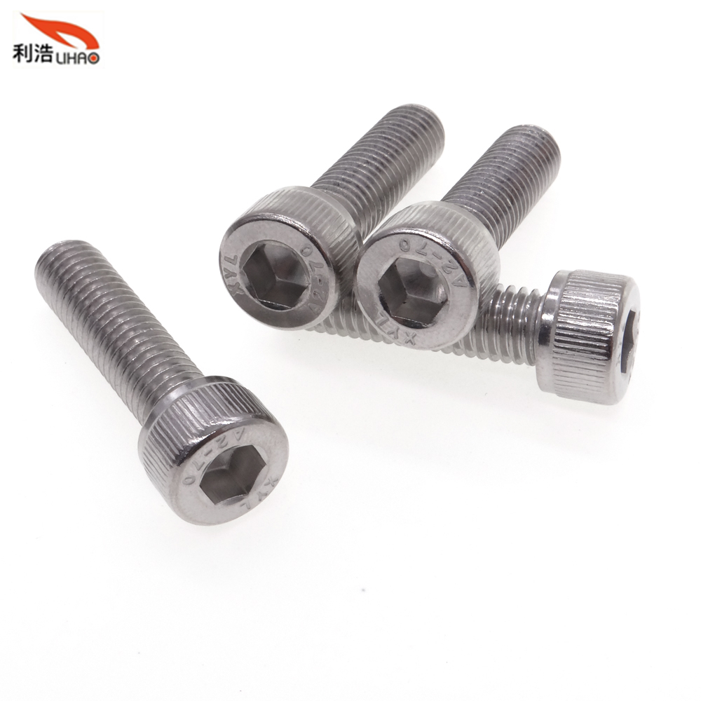 M8*30 Stainless Steel Hexagon Socket Fillister/Cup Head with Straight Thread/Tooth Screw